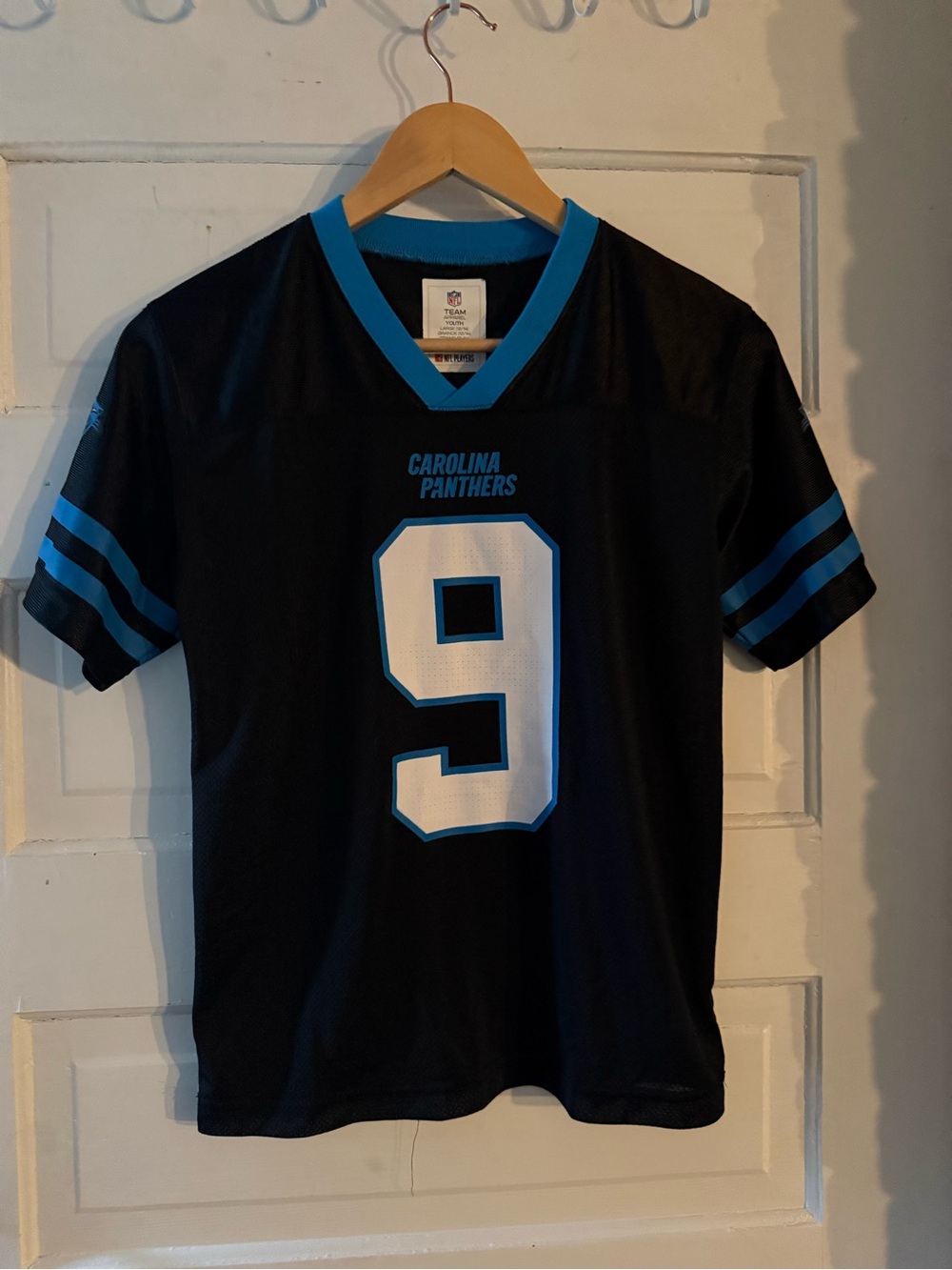 NFL Youth Carolina Panthers Bryce Young Football Jersey Black